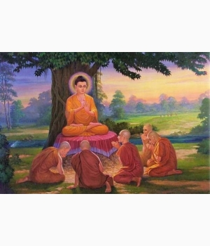 Hình Phật Ngồi Dưới Cây Bồ Đề Đẹp